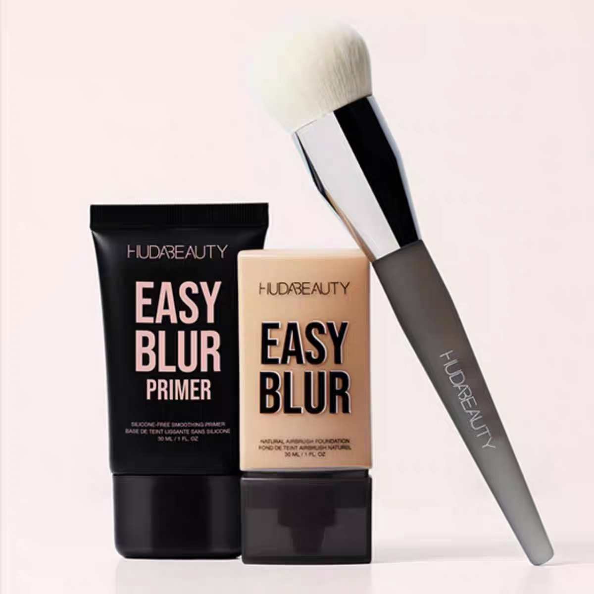 HUDA Beauty New Easy Blur Primer Silicone Free Smooth Pore Pre Makeup Lotion Natural Air Moisturizing Soft Pyramide Skin Liquid Foundation 30ml-image-1087036815