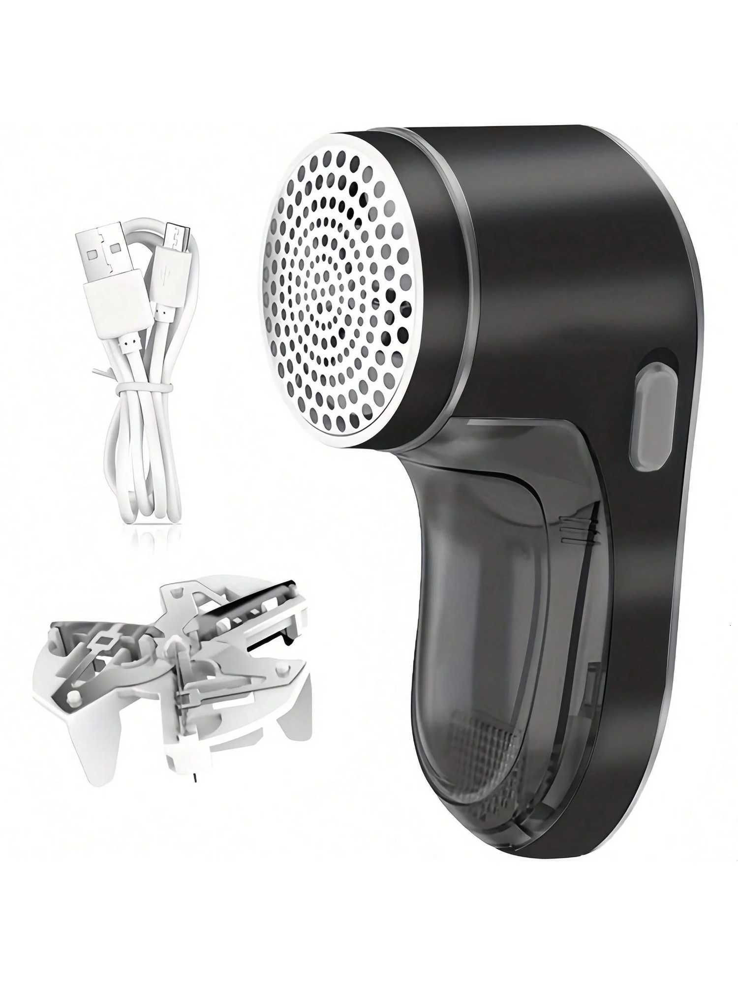 Sweater Fabric Shaver Lint Remover Rechargeable Sweater Shaver With Stainless Steel 3-Leaf Blades Safety Protection Switch M251203-image-1087080454