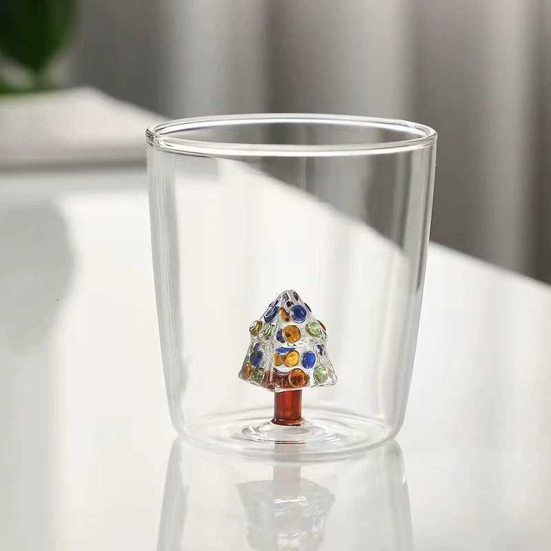 3D Creative Handmade Bubble Glass Cup Three-Dimensional Animal Plant Shape Coffee Milk Drink Cute Transparent CupChristmas Gift H251203-image-1087084640
