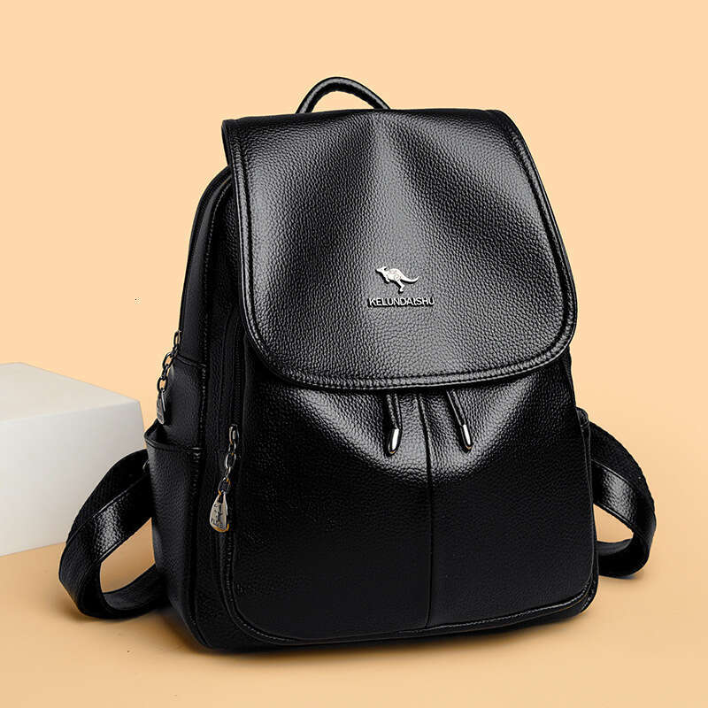 Soft Leather Fashion Women's Ladies Single Shoulder Bag Simple Commuting Large Capacity New Model Backpack