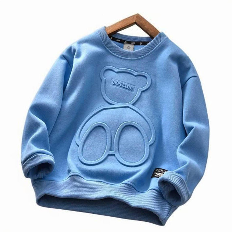 Sweats à capuche enfants garçon fille ours pull enfant enfant automne hiver chaud sweat vêtements hauts nouveau à manches longues enfant en bas â