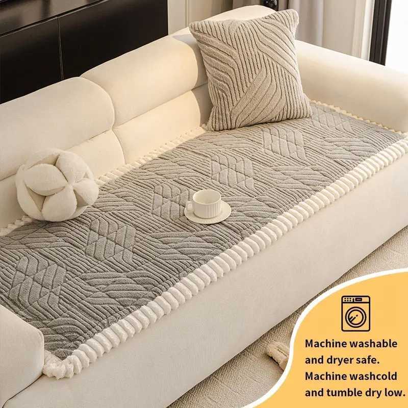 1PC-Thick winter sofa cushion for home use living room non slip cushion solid color sofa cushion M251204-image-1087196954