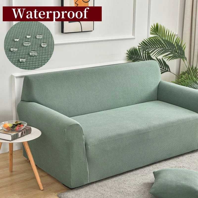 Waterproof Elastic Sofa Cover Corn Velvet Adjustable Stretch Slipcovers Corner Couch Covers 1/2/3/4 Seater L Shape M251204-image-1087200211
