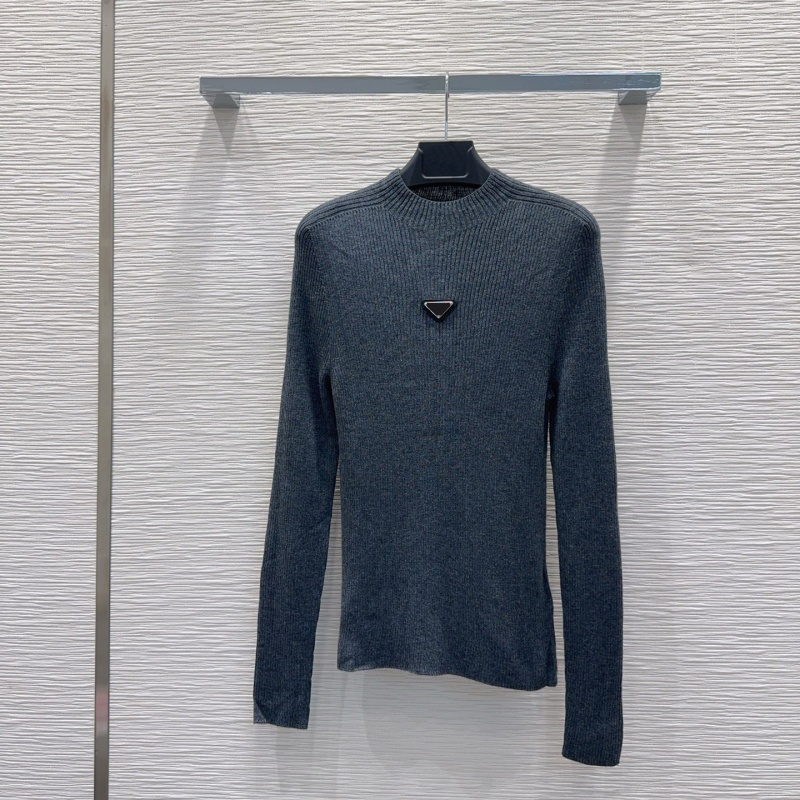 Knitted sweater designer luxury Base shirt Keep warm Long-sleeved T-shirt Knitted base layer shirt white Long-sleeved T-shirt EXW2512044