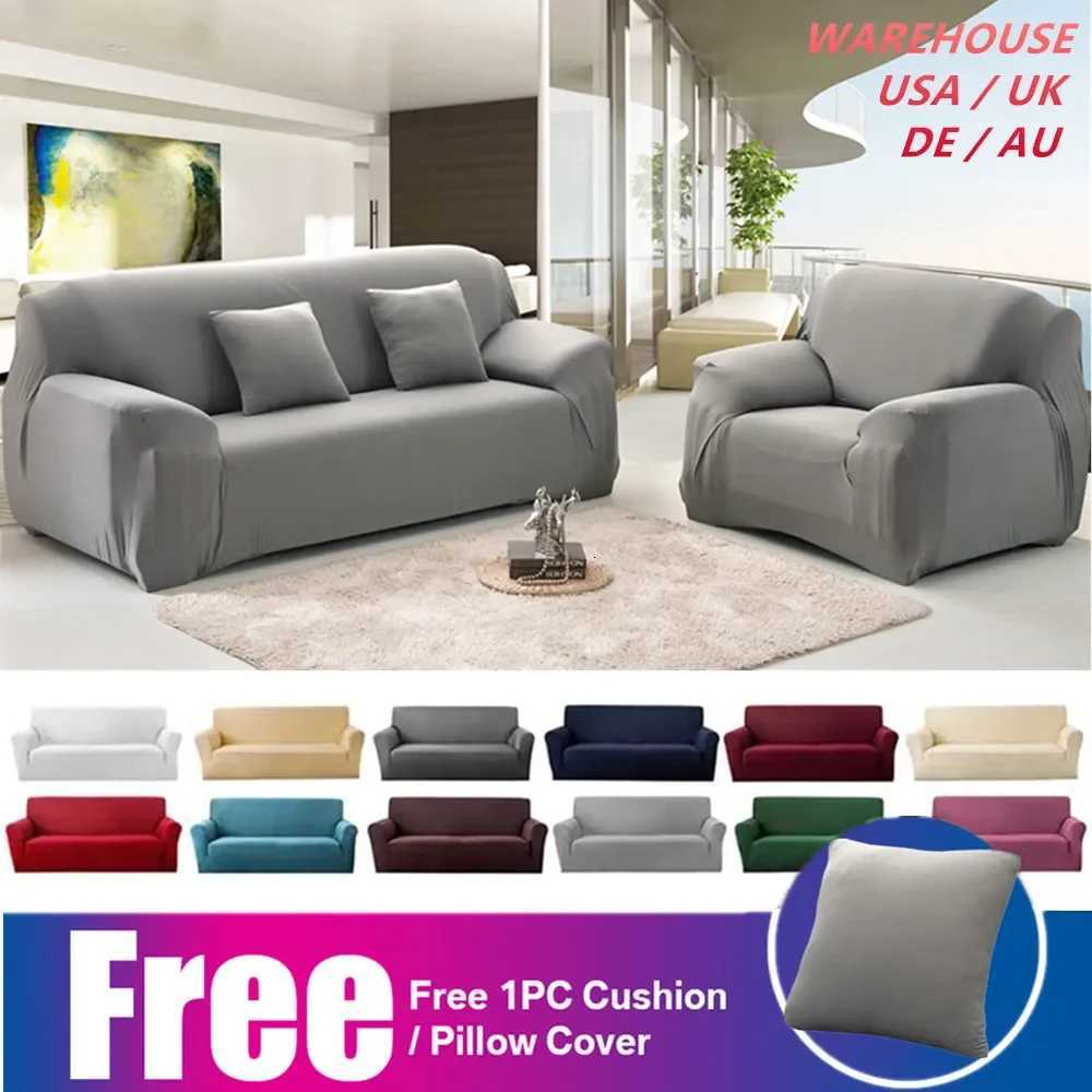 Solid Color Sofa Covers for Living Room Elastic Sofa Cover Corner Couch Cover Sofa Slipcovers Chair Furniture Protector M251204-image-1087198148
