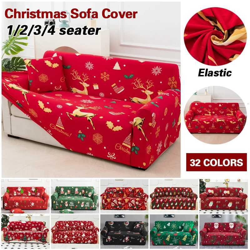 Christmas Style Sofa Slipcovers Stretch Non Slip Sofa Covers for Living Room Armchair Couch Cover Furniture Protector Removable M251204-image-1087197529