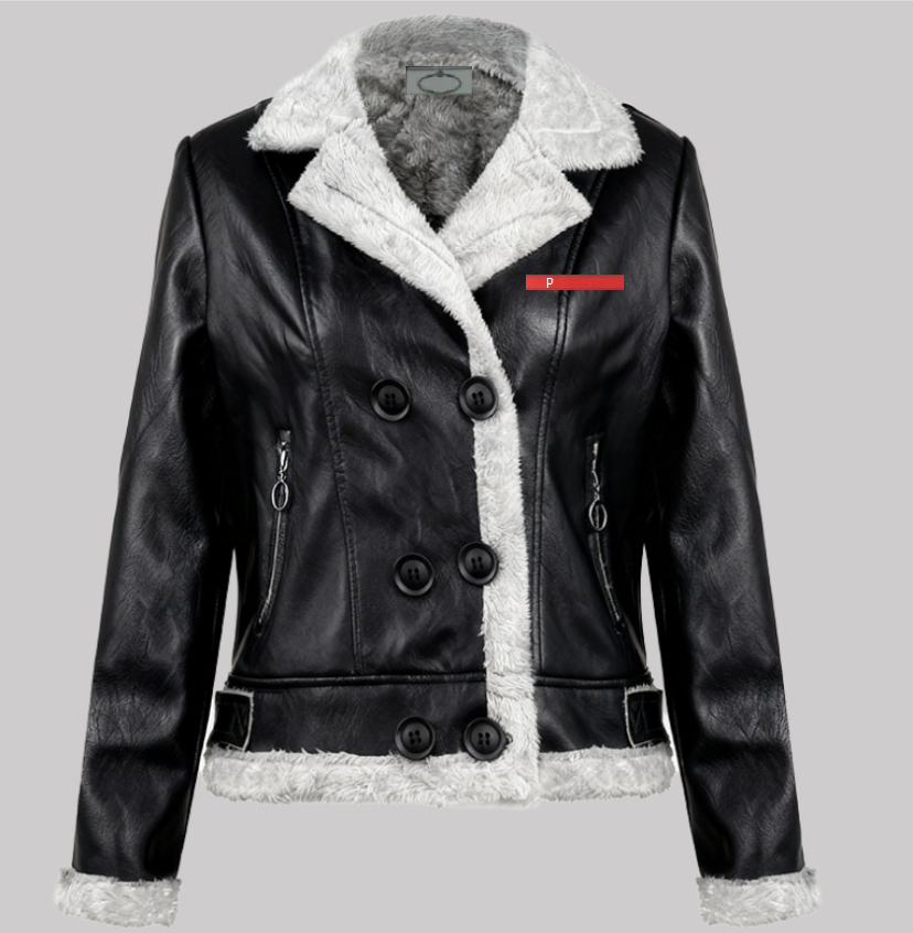 Vestes de créateurs femmes en cuir Faux à manches longues veste noire automne hiver femmes décontracté manteaux de laine d'agneau Style paresseux