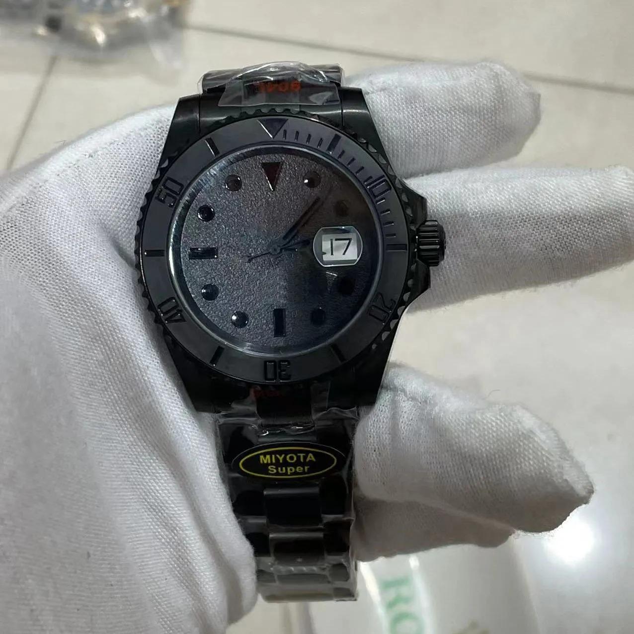2025 U1 Top-grade AAA Super ST9 Upgrade Black Mens Watch Automatic Mechanical Movemenrt Sapphire Glass Ceramic Bezel Stainless steel Glide Lock M