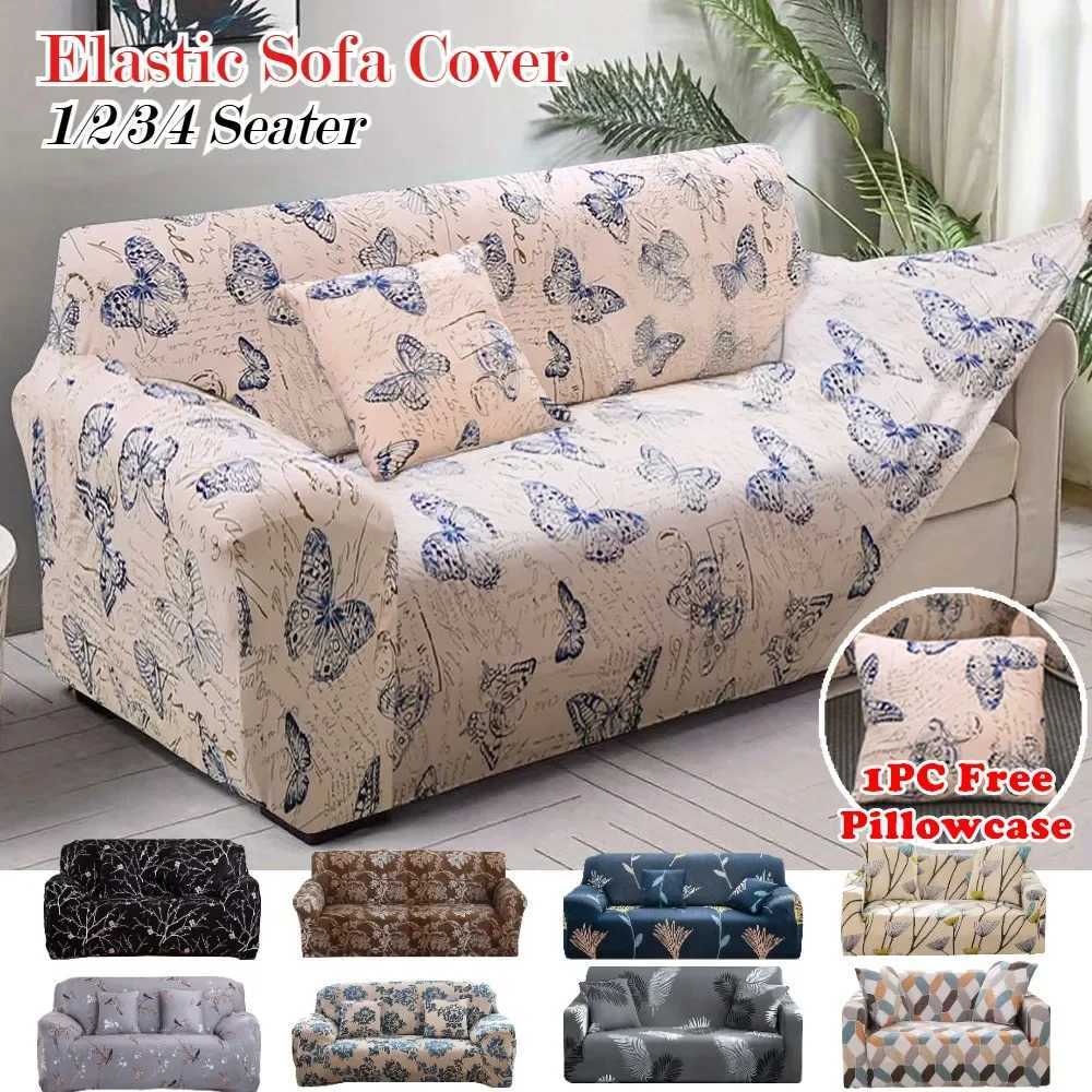 Elastic Floral Printed Sofa Covers Washable Spandex Couch Cover 1/2/3/4Seater Slipcovers Furniture Protector for Living Room M251204-image-1087195467