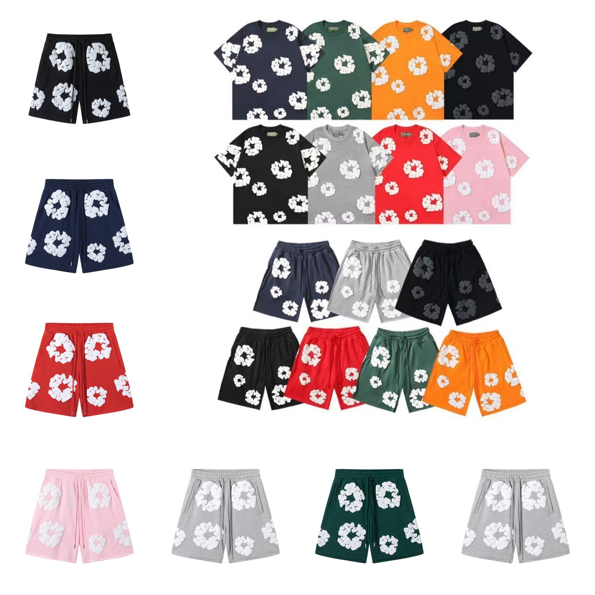 Cotton t shirt for men designer womens graphic tee foam printed shirts tluxury shorts Street Tracksuit leisure mens tshirt clothes brand jorts fa