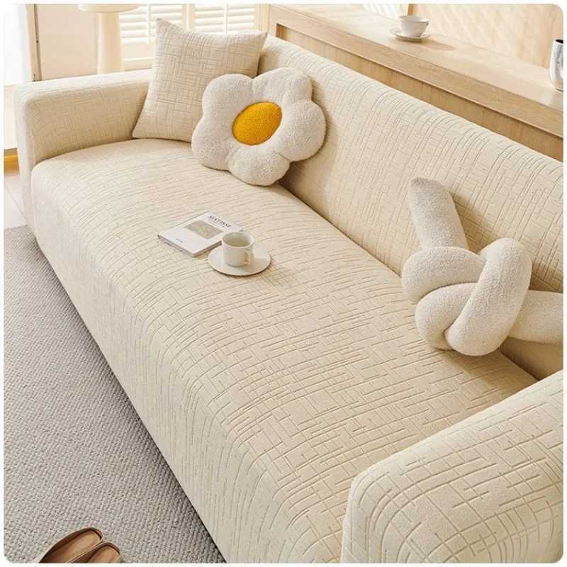 Elastic Sofa Slipcovers Prevent Cat Scratching Living Room Sectional Corner L-shapeChair Protector Couch Cover 1/2/3/4/5 Seater M251204-image-1087199306