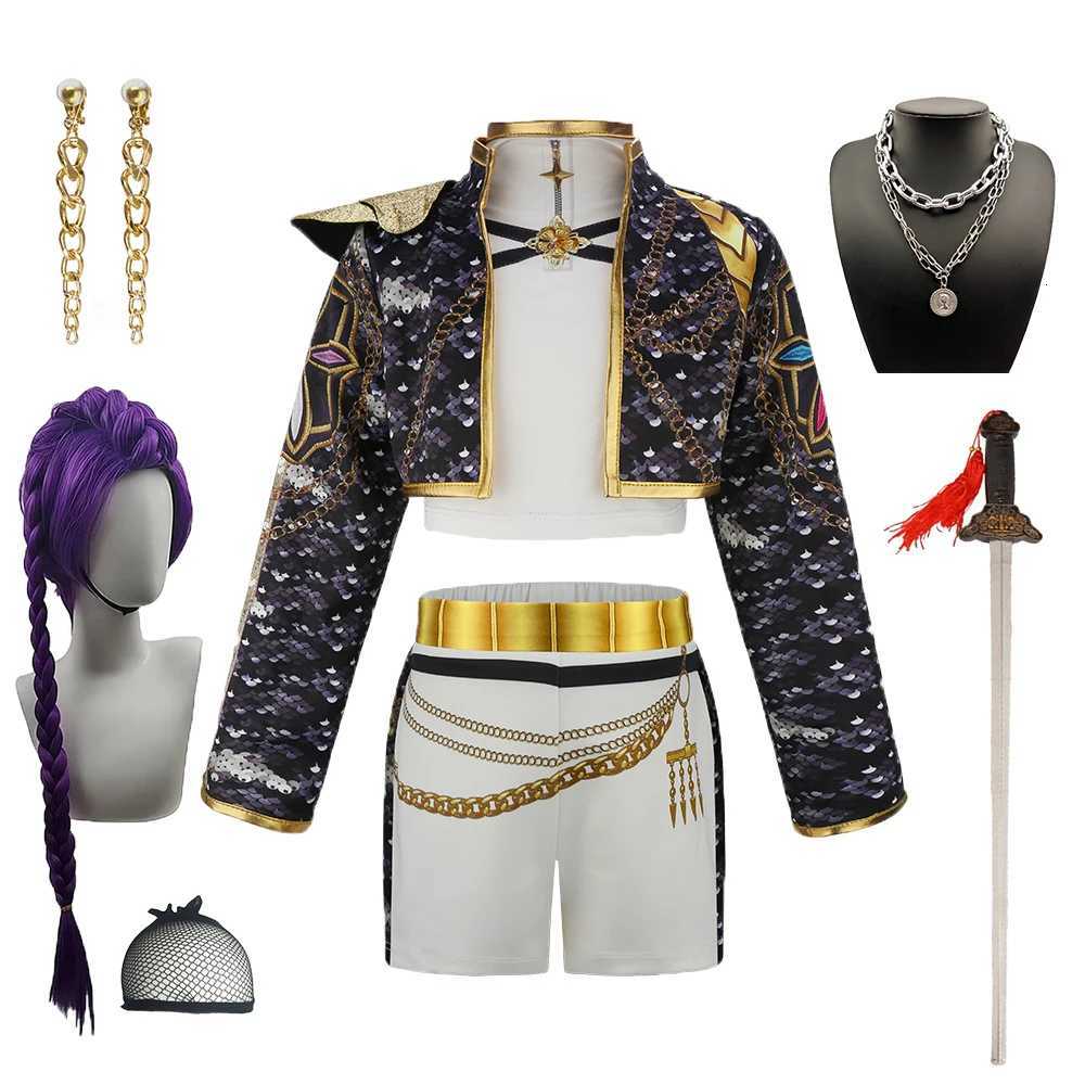New Demon Hunters Rumi Zoey Mira Cosplay Costume Fashion Girls K-pop Star Stage Performance Clothing Set Halloween Carnival SuitXJ251204-image-1087261997