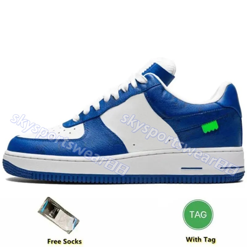 2025 MCA Scarpe casual 1 ama University Gold Silver Metallic Off Of Blue Volt Blanc '07 Moma bianco Uomo Donna Outdoor Sneakers Scarpe da ginnastica