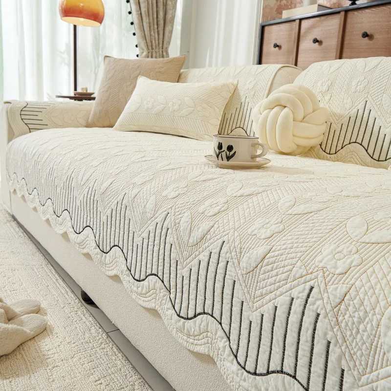 French Style All Cotton Sofa Cover Four Season Universal Sofa Towel Non-slip Anti-dirty L Shaped Corner Couch Cover Home Decor M251204-image-1087196534