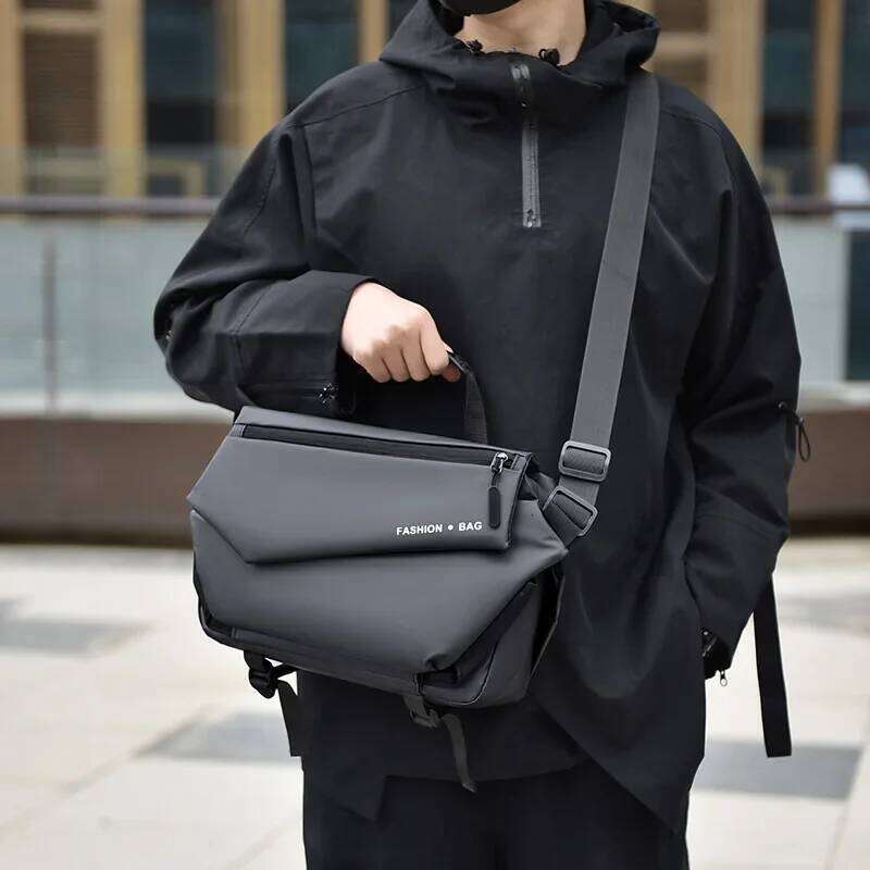 Korean Version Men S Shoulder Oxford Cloth Large Capacity Trendy Cool Crossbody Bag Business Travel Messenger Handbag High Quality Luxury Bag