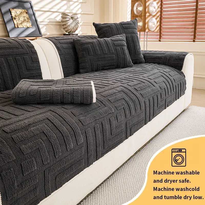 1PC-2025 New Sofa Mat Winter Plush Warm Anti slip Sitting Mat Thickened Living Room Sofa Cover M251204-image-1087200047