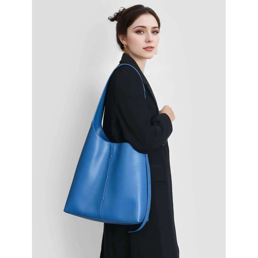 High-End Light Luxury Leather Women's Large Capacity Armpit Handbag Shoulder Bag For Stylish Women St251204