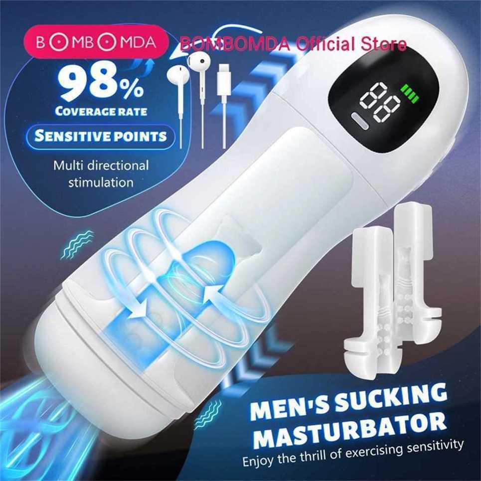 Masturbateur masculin automatique succion Vibration Machine de pipe chauffage chatte pompe à pénis Masturbation tasse jouets sexuels pour hommes
