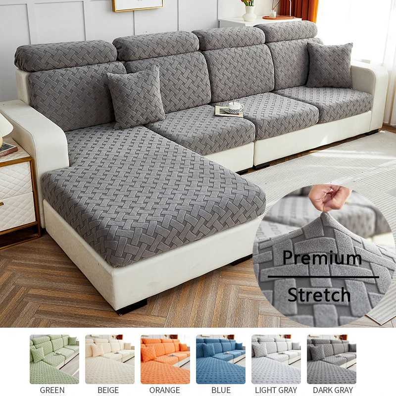 Jacquard sofa cushion cover 1/2/3/4/L PC anti pet scratching all-season universal pet anti dirt sofa cover easy to install M251204-image-1087195356