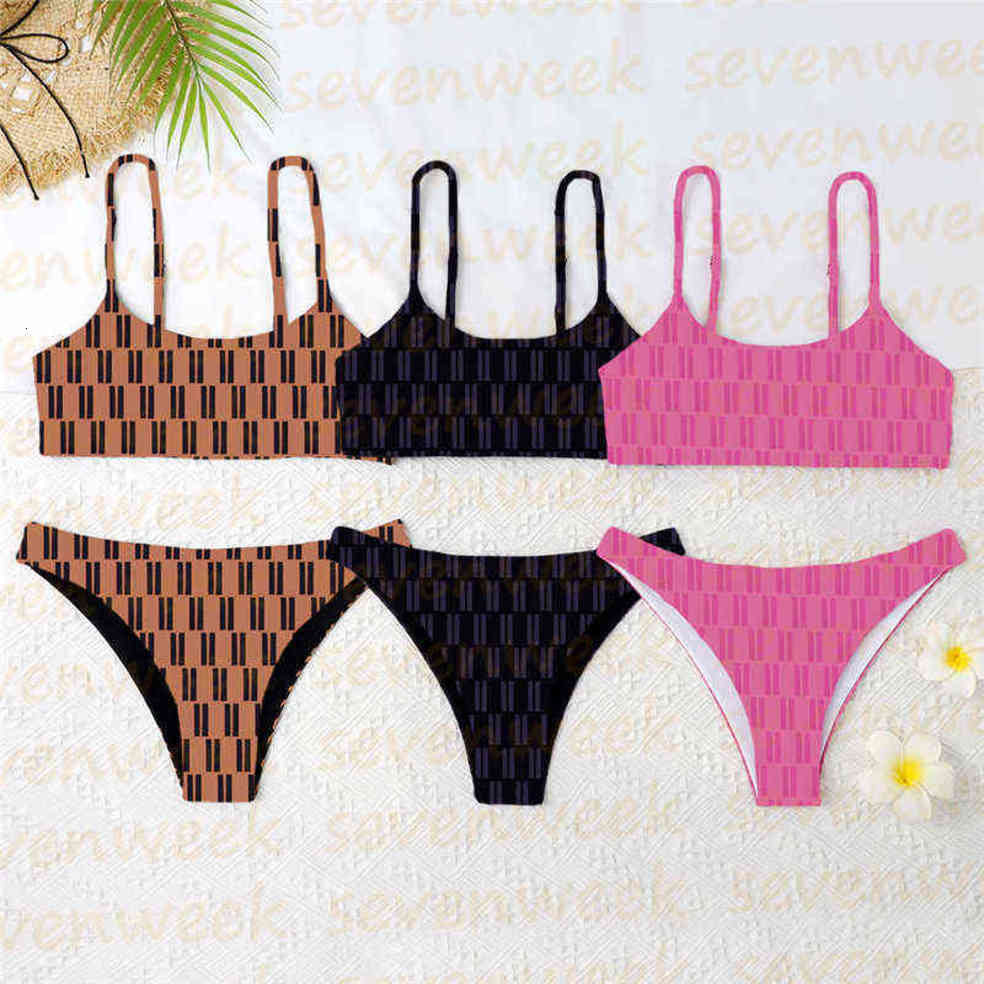 Lettres de luxe maillots de bain pour femmes maillots de bain été voyage vacances Bikinis ensemble Sexy dames mode maillot de bain U RSSO