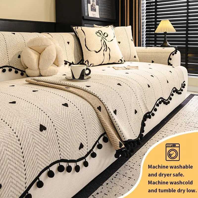 1PC-Irregular shape sofa cushion French retro sofa cushion Four season universal fixed anti slip sofa cushion M251204-image-1087195261