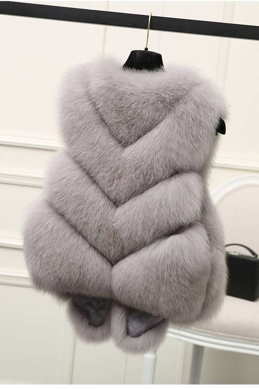 Faux Fox Coat Wholesale New Fashion Fur Vest Women s Mid Length Style Jacket Year s for children