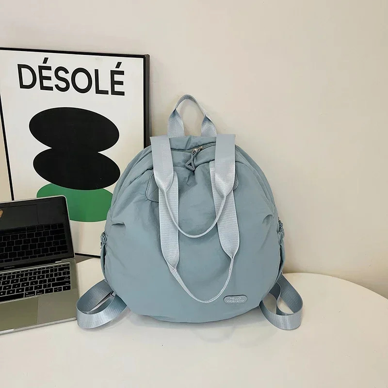 Nylon Large Capacity Zipper School Bags Lightweight Solid Ladies Bags on Sale Fashion High Quality Backpacks 251202