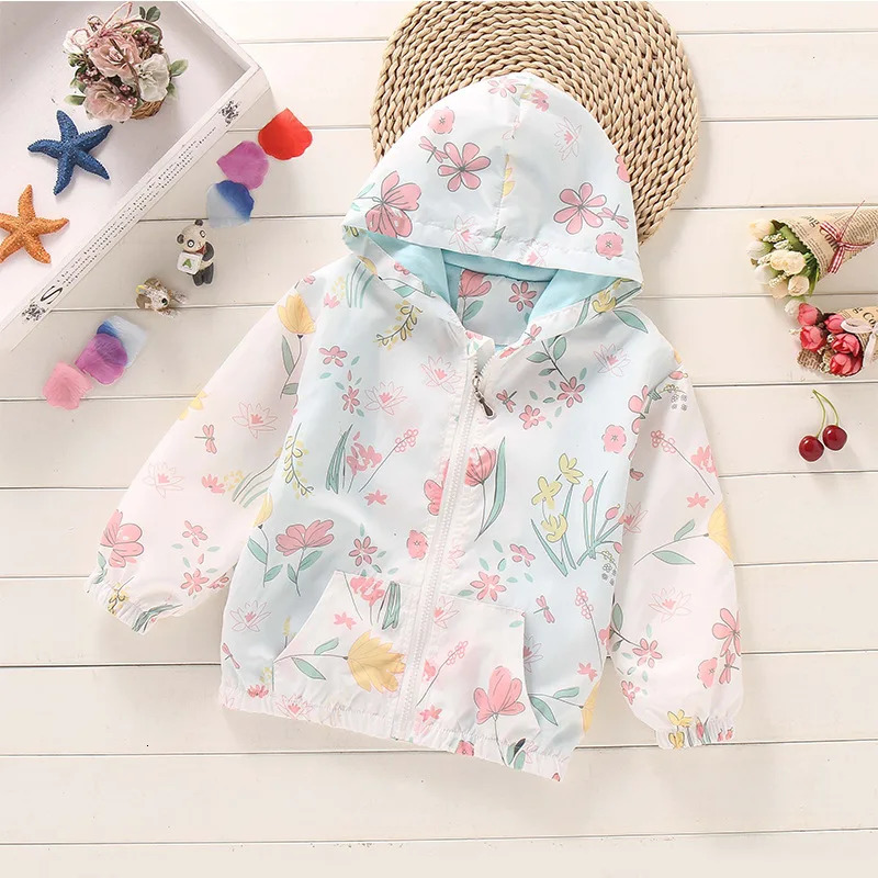 Veste imperméable pour filles garçons manteaux de mode vêtements pour enfants automne bébé vêtements pour enfants vêtements d'extérieur dessin an