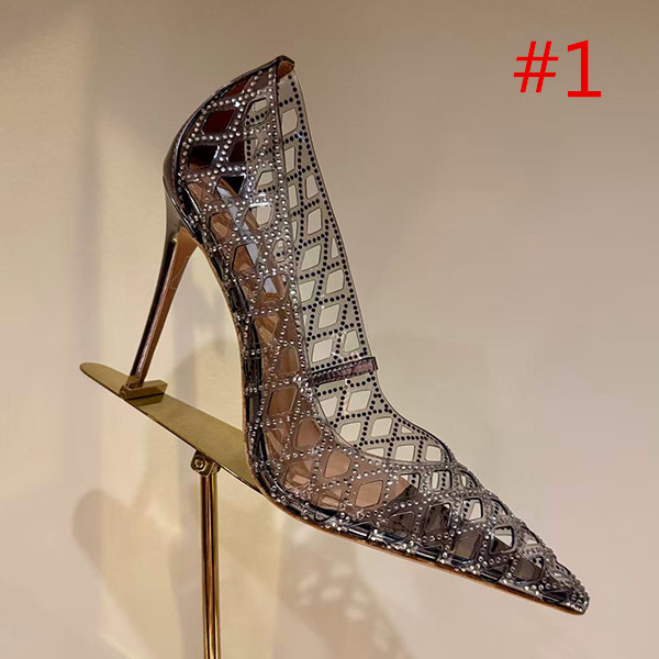 Nouvelles sandales à la mode, talons hauts pour femmes de créateurs célèbres, chaussures de fête de mariage de mode d'été, sandales pointues sexy