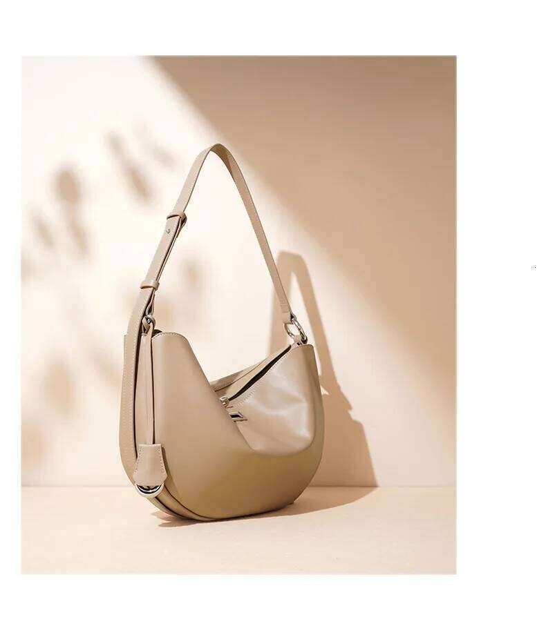 Women's New Crossbody Design High-End Shoulder Simple Real Leather Women's Handbag Classic Fashion High Quality Bag St251204