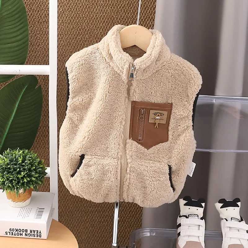 Gilet polaire épais en coton pour enfants, vêtements chauds sans manches à la mode, Gilet thermique pour enfants, nouvelle collection automne hiv