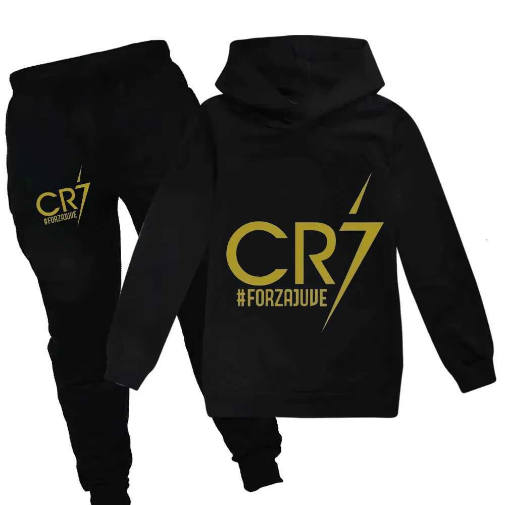3-12 Years Kids Clothes Hoodie Pants Suit 2pcs Set Boy Tracksuit Spring Autumn Sweatshirt Set Football CR7 Children SportsuitXJ251204-image-1087262744