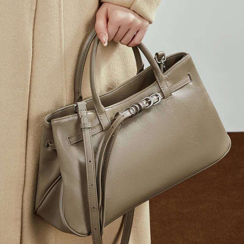 Toptrends vache en cuir véritable grand fourre-tout sacs à main pour femmes de luxe concepteur sacoche Shopper dames épaule sacs à bandoulière