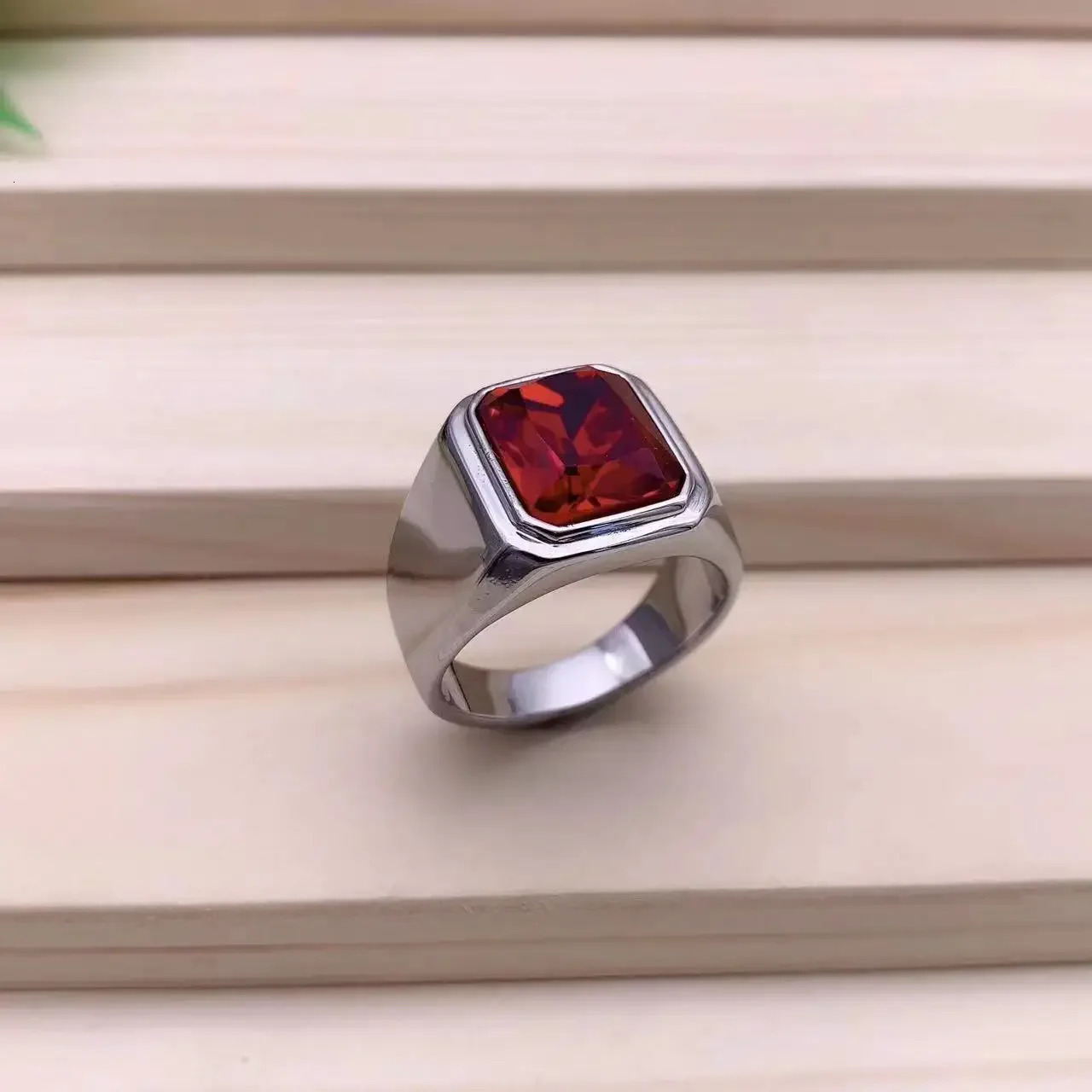 Mens High Quality 316LStainless Steel Multiple Gemstone Styles Onyx Rings 251204