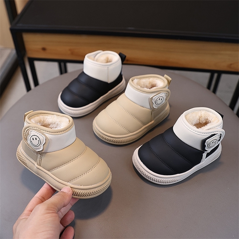 Bébé bottes de neige antidérapant imperméable infantile chaussures d'hiver en plein air premiers marcheurs garçon fille Wamr fourrure épaisse che
