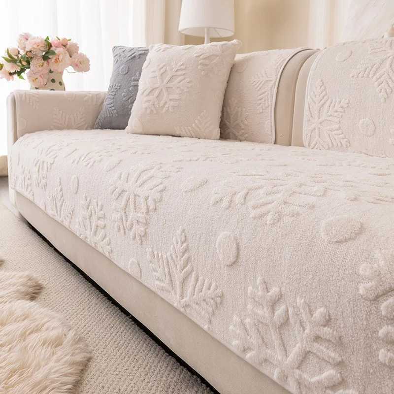 Christmas French Thickened Warm Sofa Cover Fabric New Anti Slip One-piece Sofa Cushion Warm and Comfortable in Autumn and Winter M251204-image-1087196446