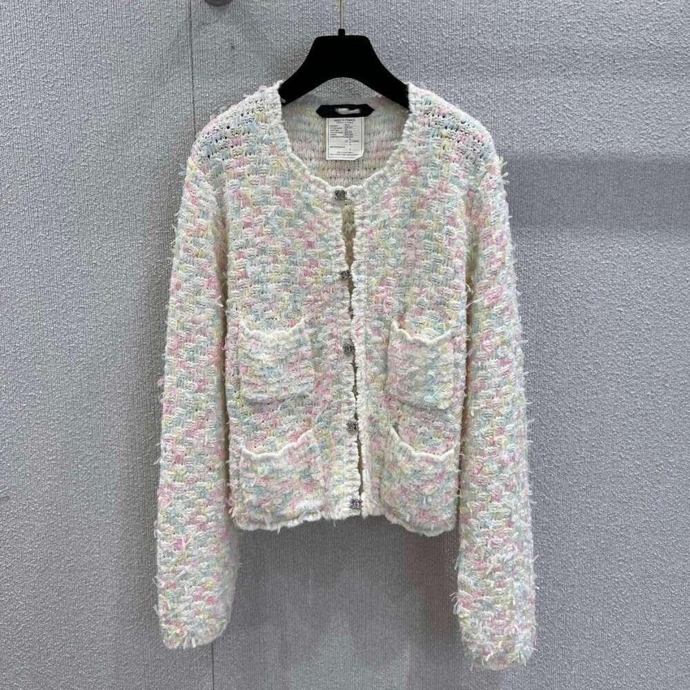 Designer Designer High-End Soft Fairy V-Neck Sweater Cardigan For Women 2025 Autumn Winter New Loose Slimming Coat 1d79