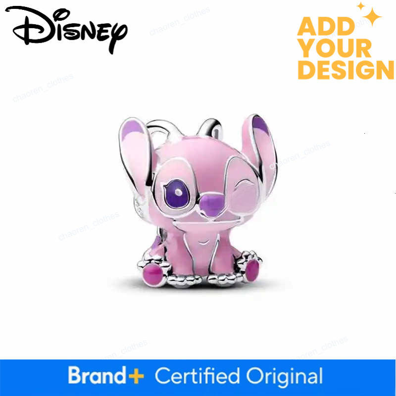 DISNEY personnalisé nouveau Disney rose point pendentif boucles d'oreilles collier bague charme original dessin animé bijoux adapté aux bracelets