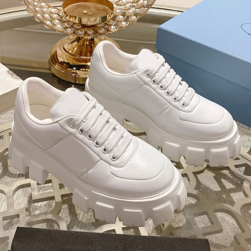 designer spring autumn casual shoes luxury womens sneakers anti slip wear resistant rubber sole platform sneakers tongue printed with sign sports sh