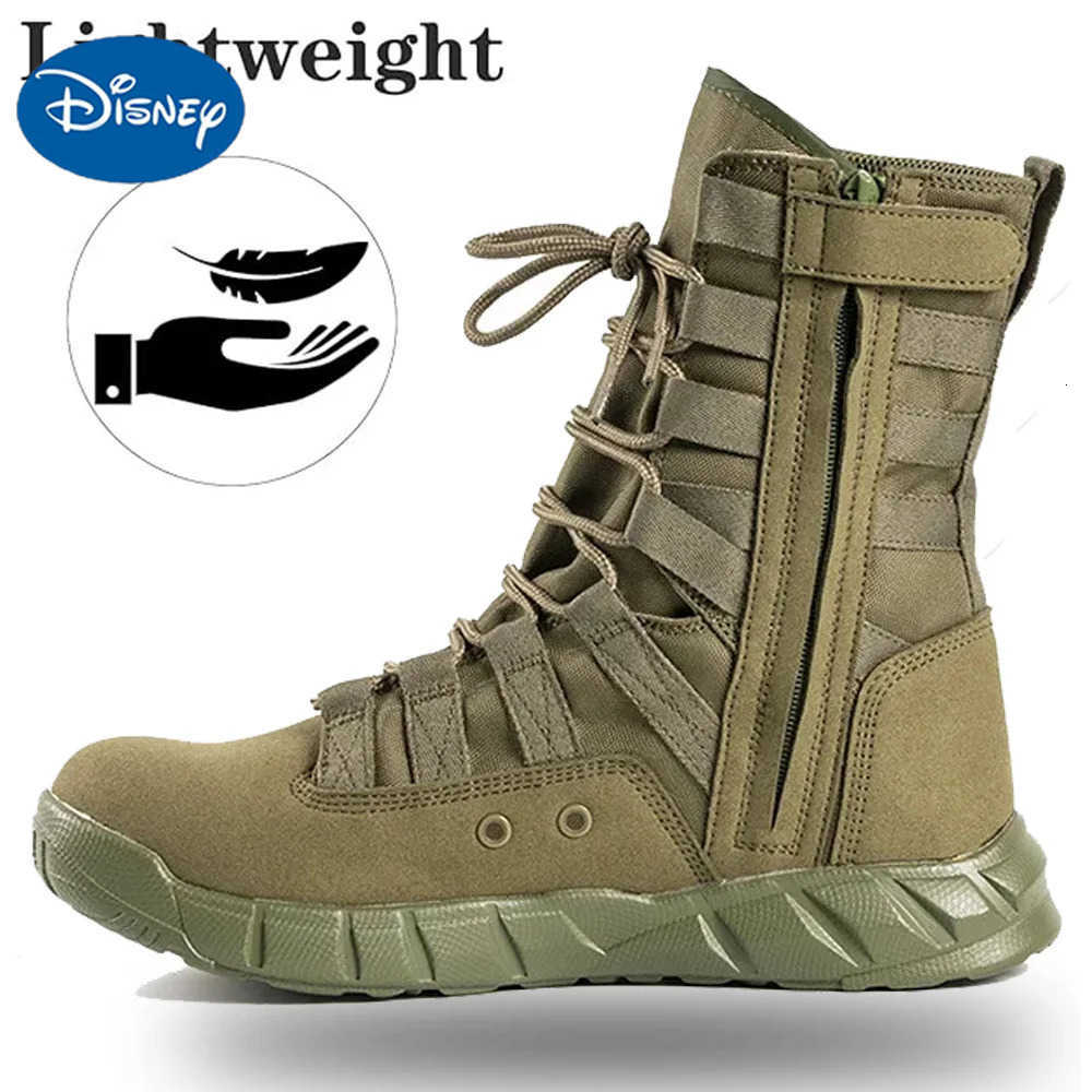 Botte de Combat Disney vert désert marron bottes d'entraînement légères bottes de randonnée pour homme bottes tactiques Bota Masculina H251204