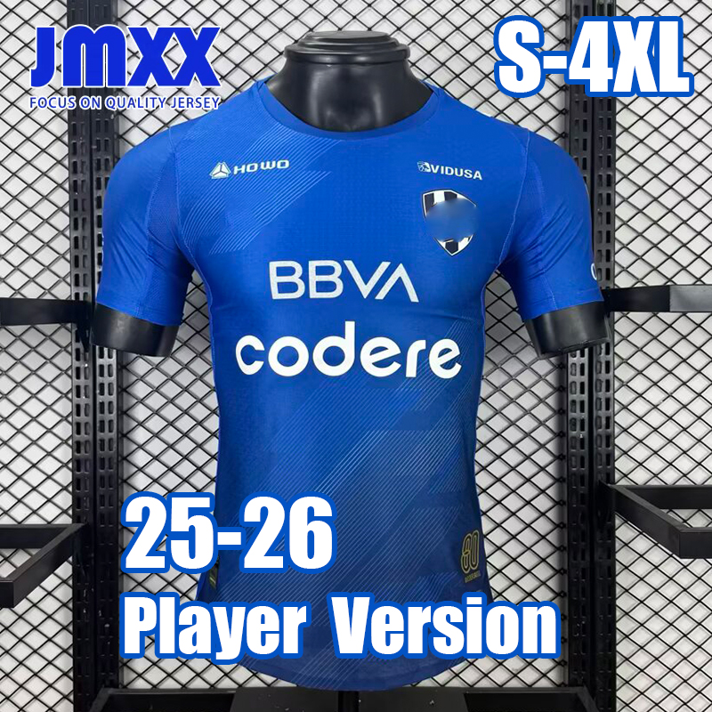 4XL XXXL JMXX 25 26 Monterrey Soccer Jersey Special Pre Match Training Uniforms Mens Jerseys Football Shirt 2025 2026 Player Version
