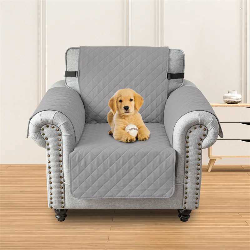 Quilted Armchair Sofa Cover Solid Color Non-slip Anti-wear Recliner Sofa Slipcover Solid Color Couch Cushion for Living Room M251204-image-1087200751