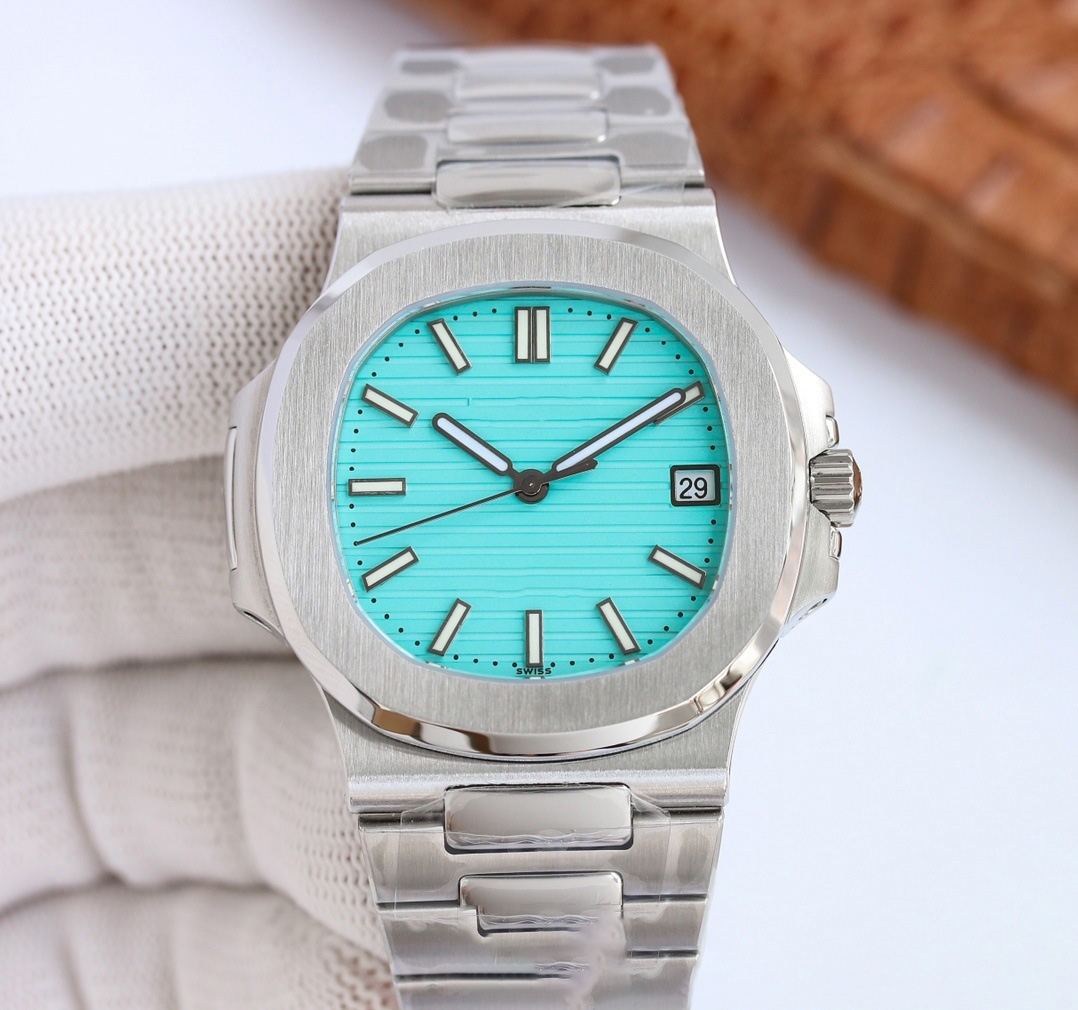 Men Watch Silver Sapphire Glass designer watch Automatic Date fashion high-end hollow out waterproof mechanical watch Luxury Wristwatches