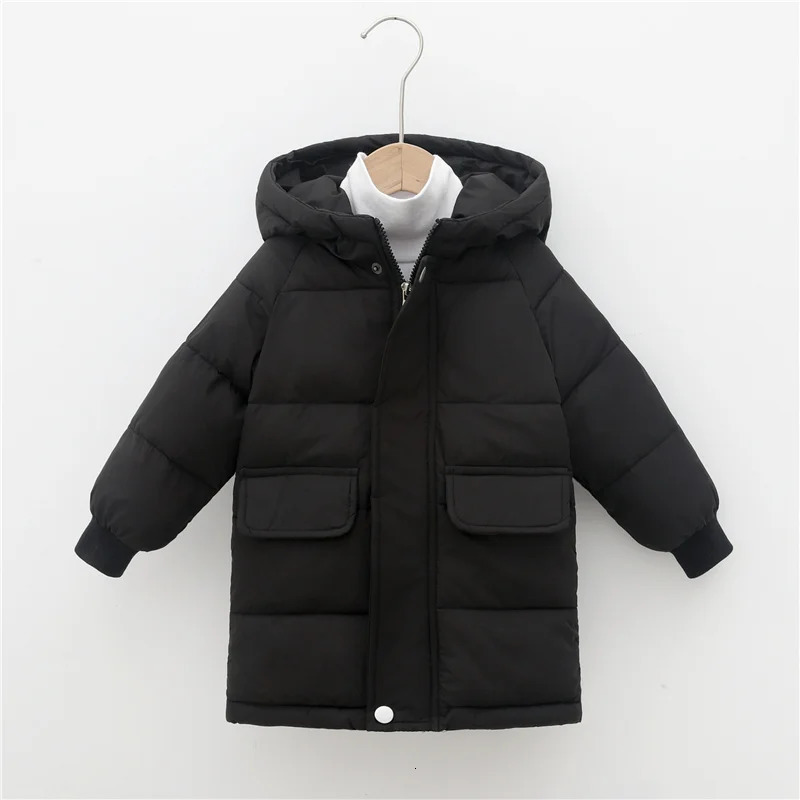 Garçons vers le bas vestes vêtements d'extérieur automne vêtements d'hiver enfants filles coton rembourré Parka enfants épais manteaux de coton c