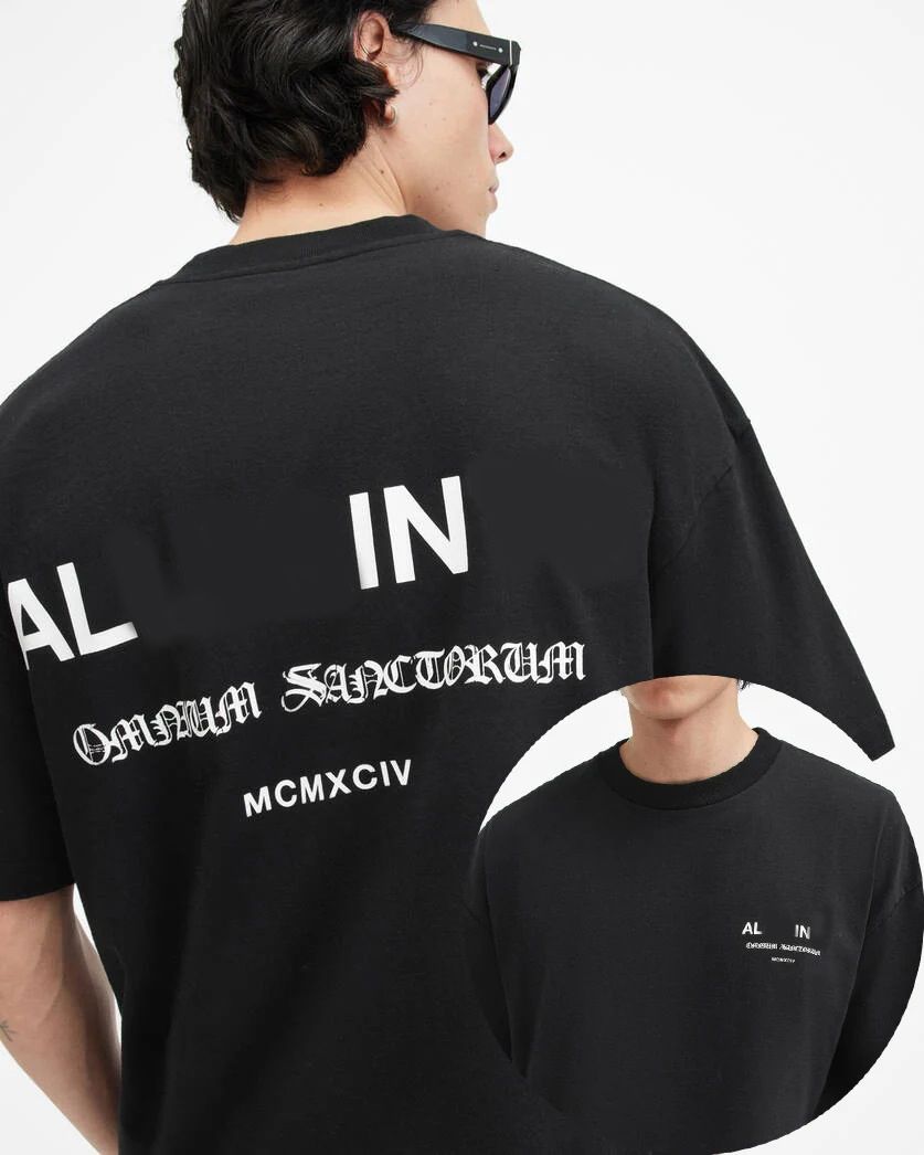 Designer All Saints T Shirt Men's T Shirts All Saint Men T Shirt Summer Couple Loose Classic Letter Graph Print Short Slve Europe American Nich