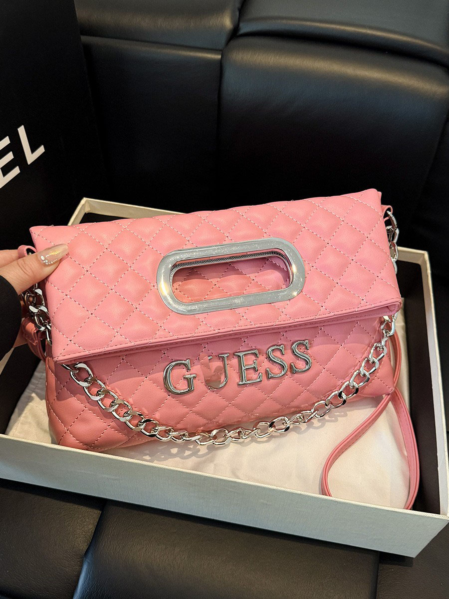 TOP Quality Luxury designers bag Bucket Bags handbag 28cm shopping bag Leather Tote Black white pink Purse Womens silver Chain Shoulder Bag