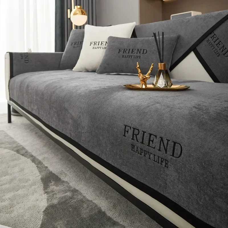 Luxury Sofa Cushion for Living Room Chenille Non-slip Sofas Towel Couch Cover Corner Sofa Towes Seat Pad Home Protection Covers M251204-image-1087195350
