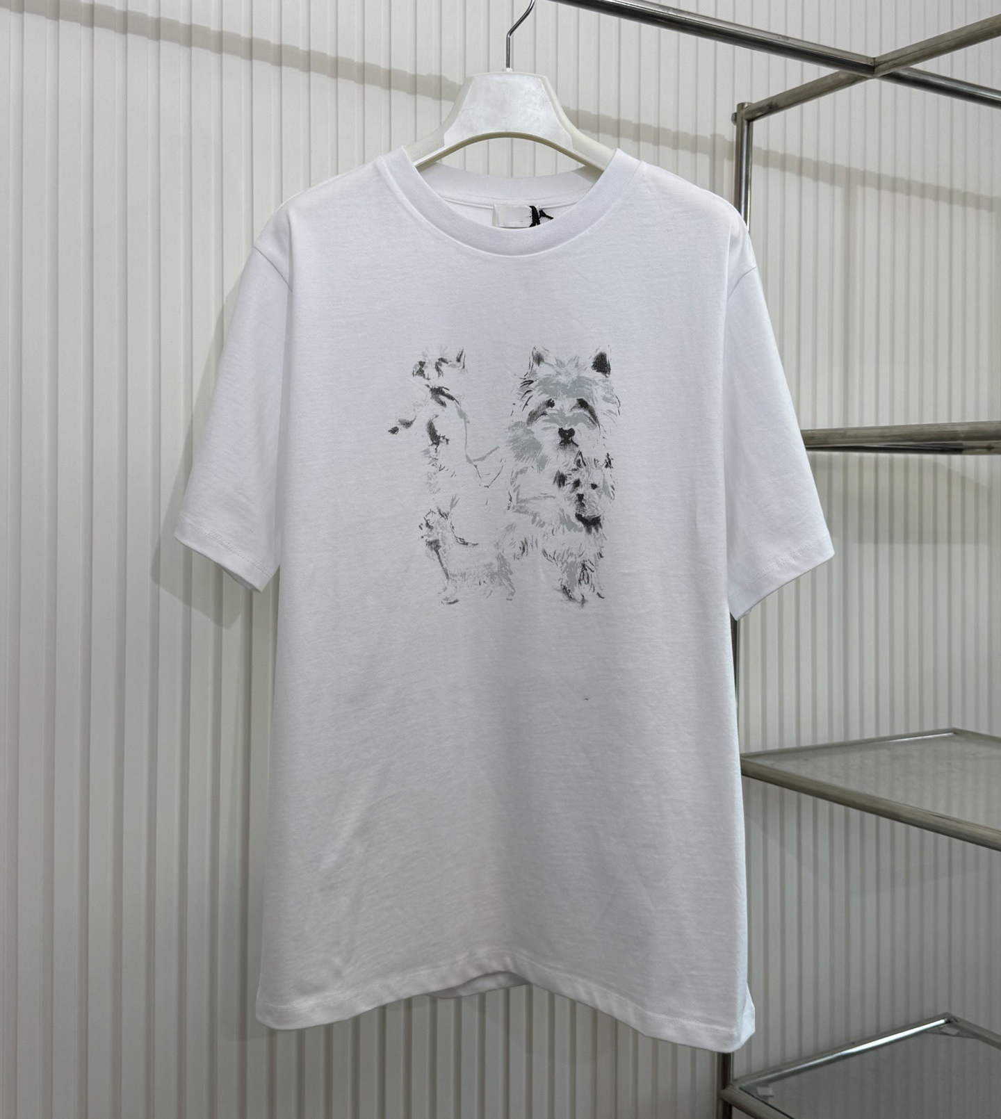 T-shirts pour hommes Polos Col rond brodé et imprimé style polaire vêtements d'été avec des t-shirts en pur coton de rue 577