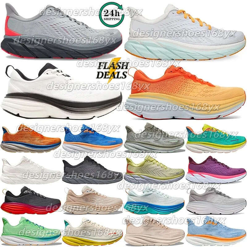 Con scarpe Box Scarpe firmate Clifton 9s 8s Scarpe da corsa Cliftons Scarpe da ginnastica Tn Scarpe da ginnastica da uomo Scarpe casual bianche nere