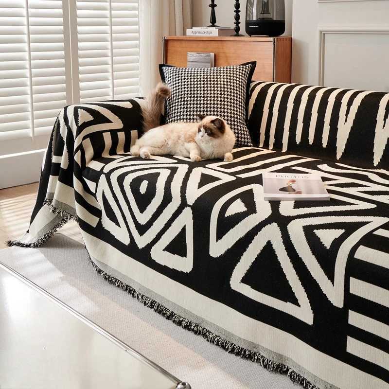1PC Bohemian Style Double-Sided Fringe Chenille Hair Towel Soft and Comfortable Home Sofa Decoration For Camping Picnic Blanket M251204-image-1087199687
